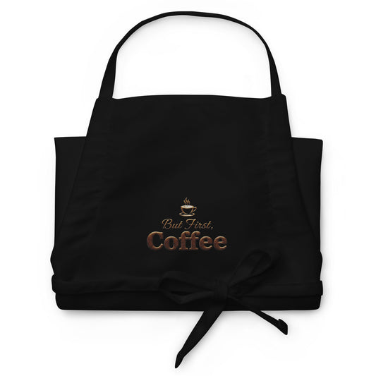 Introducing the Official "But First, Coffee" Apron